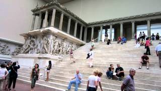 Berlin Pergamon Museum  The Pergamon Altar  26 AUG 2012 [upl. by Garlen]