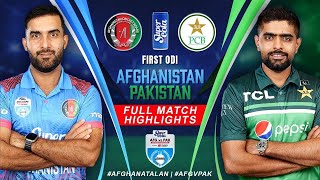 Afghanistan All Out On 59  Pakistan vs Afghanistan 1st ODI 2023  Match Highlights [upl. by Secnirp]