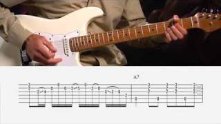 Stevie Ray Vaughan quotScuttle Buttinquot Guitar Lesson  GuitarInstructorcom excerpt [upl. by Ahtebat]