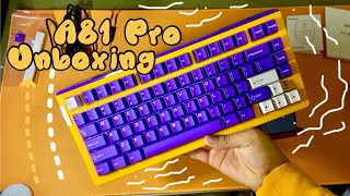 DAREU A81 PRO  75 Keyboard UNBOXING 🧀✨ [upl. by Lobell106]