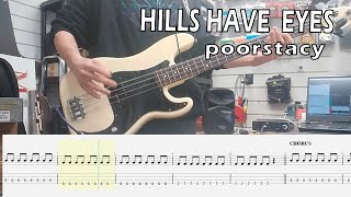 POORSTACY  Hills Have Eyes bass cover with tabs [upl. by Sandi]