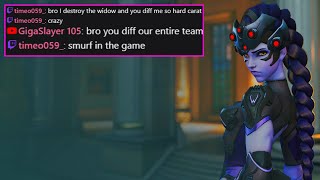 Widowmaker Makes WHOLE TEAM RAGE in Overwatch [upl. by Jaime100]