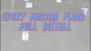 Epoxy mortar floor install [upl. by Aloysius]