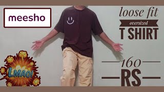 Mens Brown Print TShirt oversize  loose fit cheapest t shirt of my life 🤑 [upl. by Aurie215]