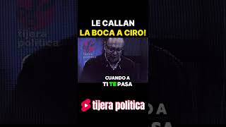 🔥🔥¡ LE CALLAN LA BOCA A CIRO Y SE RIE DE NERVIOS ᴀᴍʟᴏ short [upl. by Koby]