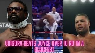 Joyce knocked down and lost over 10 rd to Chisora post fight review audio commentary only [upl. by Kara770]