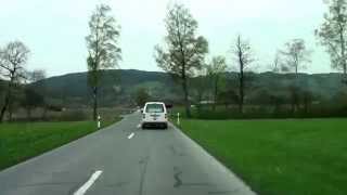 Driving from Sargans to St Gallen Switzerland SPECIAL VIDEO 042014 Appenzell [upl. by Sairtemed]