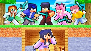 Aphmau VS 10 HUNTERS in Minecraft [upl. by Deehsar]