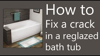 How to fix a crack in a reglazed bath tub [upl. by Dleifrag]