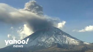 Mexico’s Popocatépetl volcano eruption prompts evacuation warnings [upl. by Rogerio774]