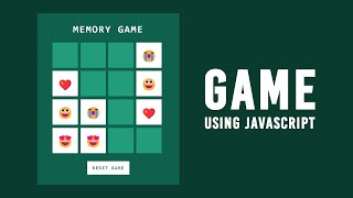 How to Create Memory Game in JavaScript [upl. by Kerry]