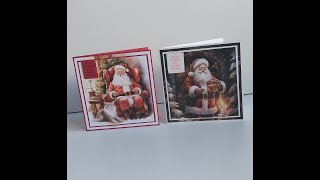 Kerstkaart met papier van Paper favourites Santa [upl. by Ahsiekit]