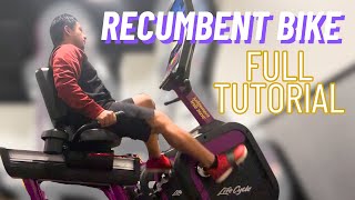 Planet Fitness Recumbent Bike TUTORIAL  HOW TO USE [upl. by Eirovi]