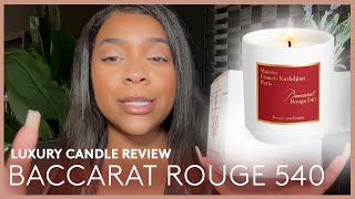 Exquisite Baccarat Rouge 540 Luxury Home Perfume Candle Review  Unboxing [upl. by Llennor]