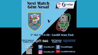 Cardiff v Ebbw Vale  1st October 2022 [upl. by Reames]