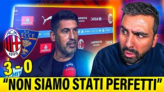 quotNON SIAMO STATI PERFETTIquot FONSECA POST MILAN  LECCE 30 [upl. by Rosati]