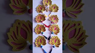 Easy DIY Lotus hangings  Festival decor youtubeshorts diy shortsfeed festival decoration [upl. by Yenahs]