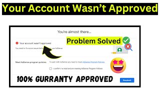 Live Approved 100 Working Trick  Your Account Wasn’t Approved Problem SolvedYoure Almost there [upl. by Neelyar257]