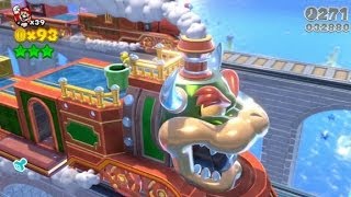 Super Mario 3D World 100 Walkthrough Part 7  World 3 36 37 3C 3B Green Stars amp Stamps [upl. by Nadabb595]