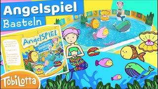 Angelspiel OHNE Magnete Basteln TobiLotta BastelVorlage zum ausdrucken und Basteln mit Kindern [upl. by Ahsetel]