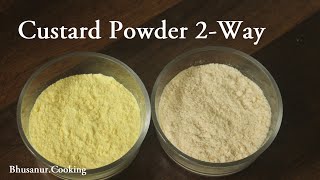 2 way Custard Powder  3 Ingredient Custard Powder Recipe [upl. by Alton946]