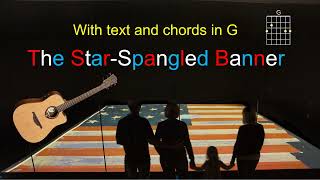 The StarSpangled banner  with guitar chords in G [upl. by Reivazx]