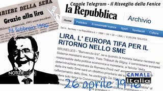 1991 quotItalia quarta potenzaquot  Notizie Oggi Lineasera  Canale Italia [upl. by Anehc984]