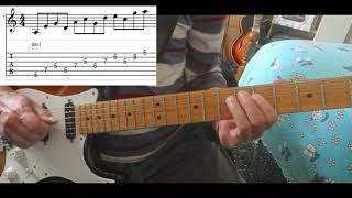 Intervallic Am Pentatonic Lick with tabs  DPs Guitar Encyclopedia [upl. by Eelatsyrc]