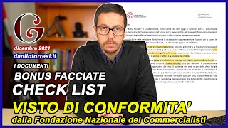 BONUS FACCIATE 90 quali documenti servono per il visto di conformità [upl. by Nahgem915]