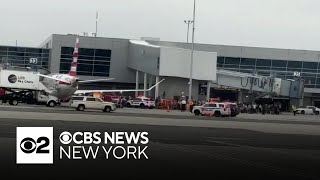 Smoke forces evacuation of JFK Airports Terminal 8 [upl. by Assinna]