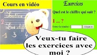 Soutien scolaire maternelle maths en ligne  Compter de 0 à 5 [upl. by Lipfert497]