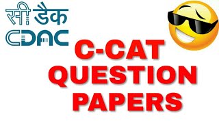 CDAC CCAT Question Papers  Study Material  हिन्दी [upl. by Namruht]