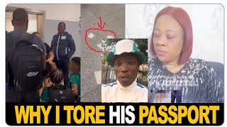 SHOCKING AIRPORT DRAMA 🚨💥 I Destroyed My Husbands Passport  Full Video amp Immigration watchnow [upl. by Kalbli]