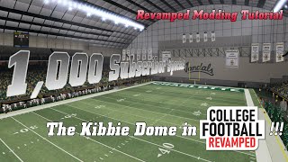 Put the Kibbie Dome Into Revamped  College Football Revamped Modding Tutorial [upl. by Nytsud63]