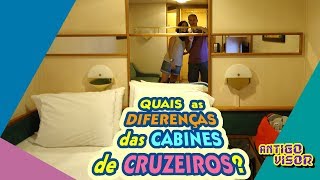 Aprenda as diferenças de 3 cabines  AntigoVisor E01  Navio Splendour of the Seas 01 [upl. by Ecirahs]