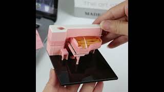 2025 Calendar 3D Memo PadPiano Note Cube Pen HoleDecore Paper NotepadTreat Kids Birthday Gift [upl. by Akeirahs]