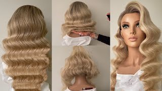 All secrets of Hollywood waves Perfect hairstyle tutorial [upl. by Sergo]