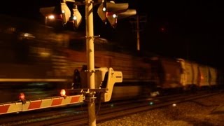 BNSF Trains at night [upl. by Mudenihc]