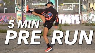 5 MIN PRE RUN STRETCHES  WARM UP FOR RUNNERS [upl. by Agem]