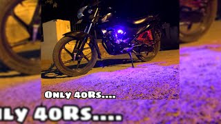 How To install LED Light all Bikes Honda livo DIY LED Light installation [upl. by Ocnarf482]