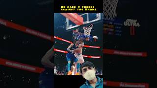 LaMelo Ball  He made 9 threes against the Hawks  HDs nba Highlights shorts  Chaz NBA React [upl. by Aisats]