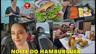 NOITE DO HAMBURGUER COM MEU ESPOSO  COLOQUEI A MESA NA SALA  COLECIONANDO MOMENTOS [upl. by Swetiana]