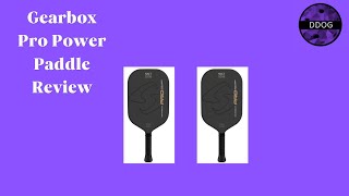 Gearbox Pro Power Elongated Paddle Review [upl. by Noyad687]