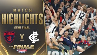 Melbourne v Carlton Highlights  SemiFinal 2023  AFL [upl. by Reisinger421]