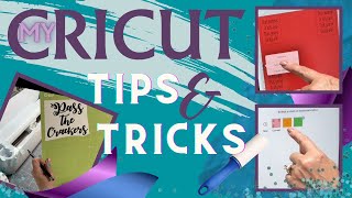 MY TIPS AND TRICKS FOR YOUR CRICUT [upl. by Annaxor]