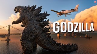 O GODZILLA EM FLIGHT SIMULATOR 2020  Mod Sensacional [upl. by Nylave]