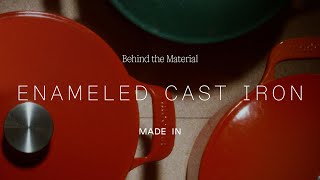 Behind The Material Enameled Cast Iron  Made In Cookware [upl. by Ytsrik]