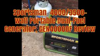 Sportsman 40003500Watt Portable DualFuel Generator Review [upl. by Nnyleak680]