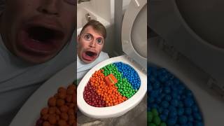 Eating Colorful Chocolate MampMs Candy mercuri88 cute shortvideo funny [upl. by Eelak699]