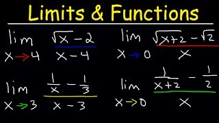 Limits of Rational Functions  Fractions and Square Roots [upl. by Gilberto518]